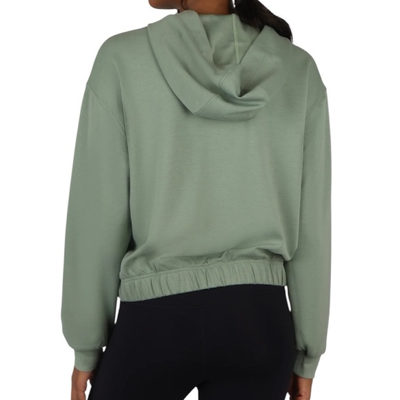 YOGALICIOUS Softlite Scuba Autumn HOODIE JACKET  color Iceberg Green Size Small - Picture 2 of 6